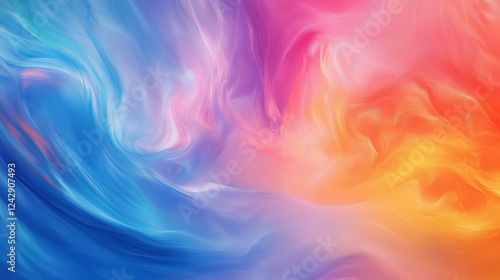 Wallpaper Mural Happy Holi. Abstract colorful multicolored bright background, texture, banner, template. Torontodigital.ca