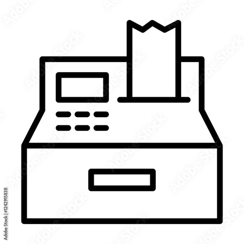 Cashier machine icon