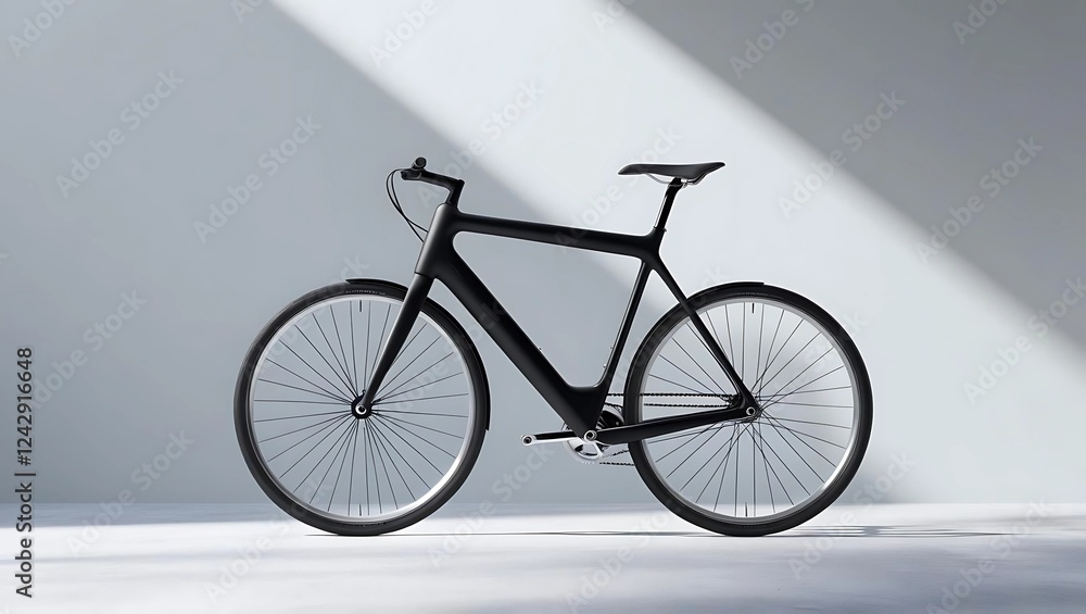 Minimalist Modern Bicycle with Sleek Black Frame on Smooth Concrete Surface, Clean Functional Design with Natural Lighting
Minimalist Modern Bicycle with Sleek Black Frame on Smooth Concrete Surface, Clean Functional Design with Natural Lighting