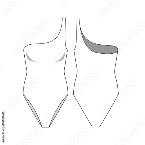 woman swim suits body suits mockup template clothing vector design