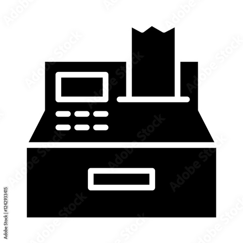 Cashier machine icon