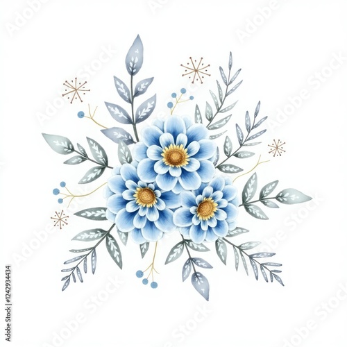 Vibrant Watercolor Flower Explosion