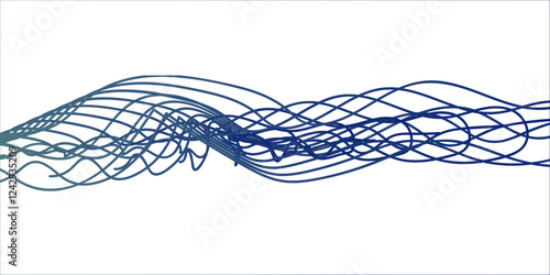 You're describing a **futuristic, abstract design** with **flowing, wavy lines in golden gradients and gray tones** on a **transparent background**. This design would feature **smooth curves, digital 