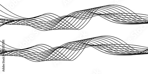 You're describing a **modern, abstract vector background** with **grey and black wavy streams, curved wave lines, and a monochrome geometric blend.** This design would feature **smooth flowing lines, 