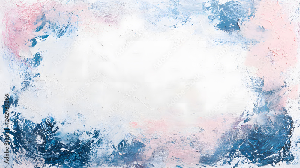 Obraz premium A dreamy pastel-colored background with soft clouds blending in shades of pink and blue, evoking tranquility.