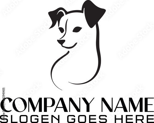Cute Dog Logo | Puppy dog Logo design | Dogy Logo | Logo Design | Minimal Dog Logo | Dog Line Logo design