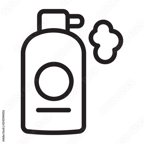 shaving cream line icon