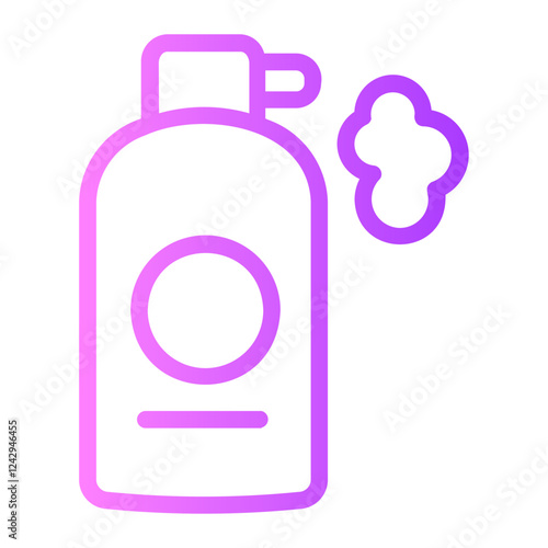 shaving cream gradient icon