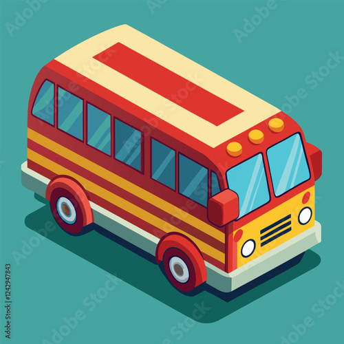 Bus Design – Cartoon Style Vector Illustration