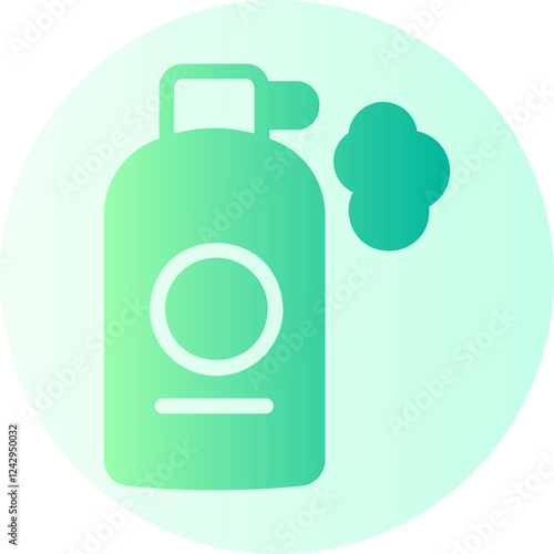 shaving cream gradient icon