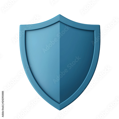 Free Download Modern Blue Shield Icon Symbolizing Protection and Security Concept, cut out - GFXLoad