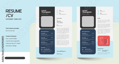 Minimalist CV Resume Design Template