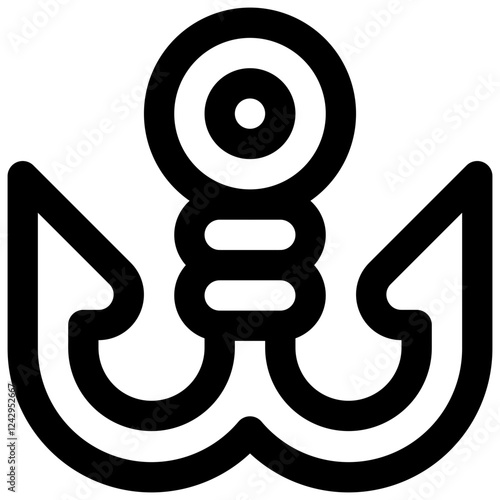 Bait. Editable stroke vector icon.