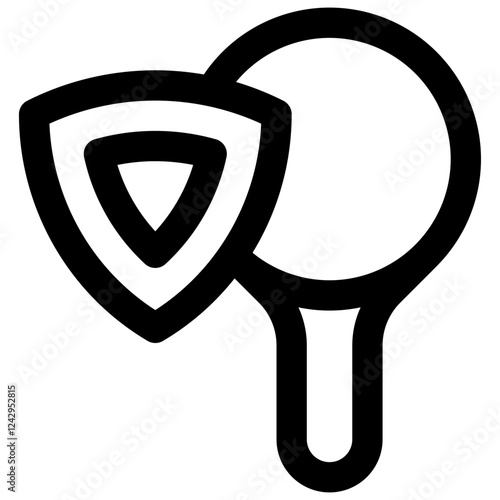 Safe browsing. Editable stroke vector icon.