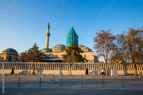 Konya, Turkey - February 02, 2025: Mevlana Museum and Mevlana Tomb in Konya Turkey photo