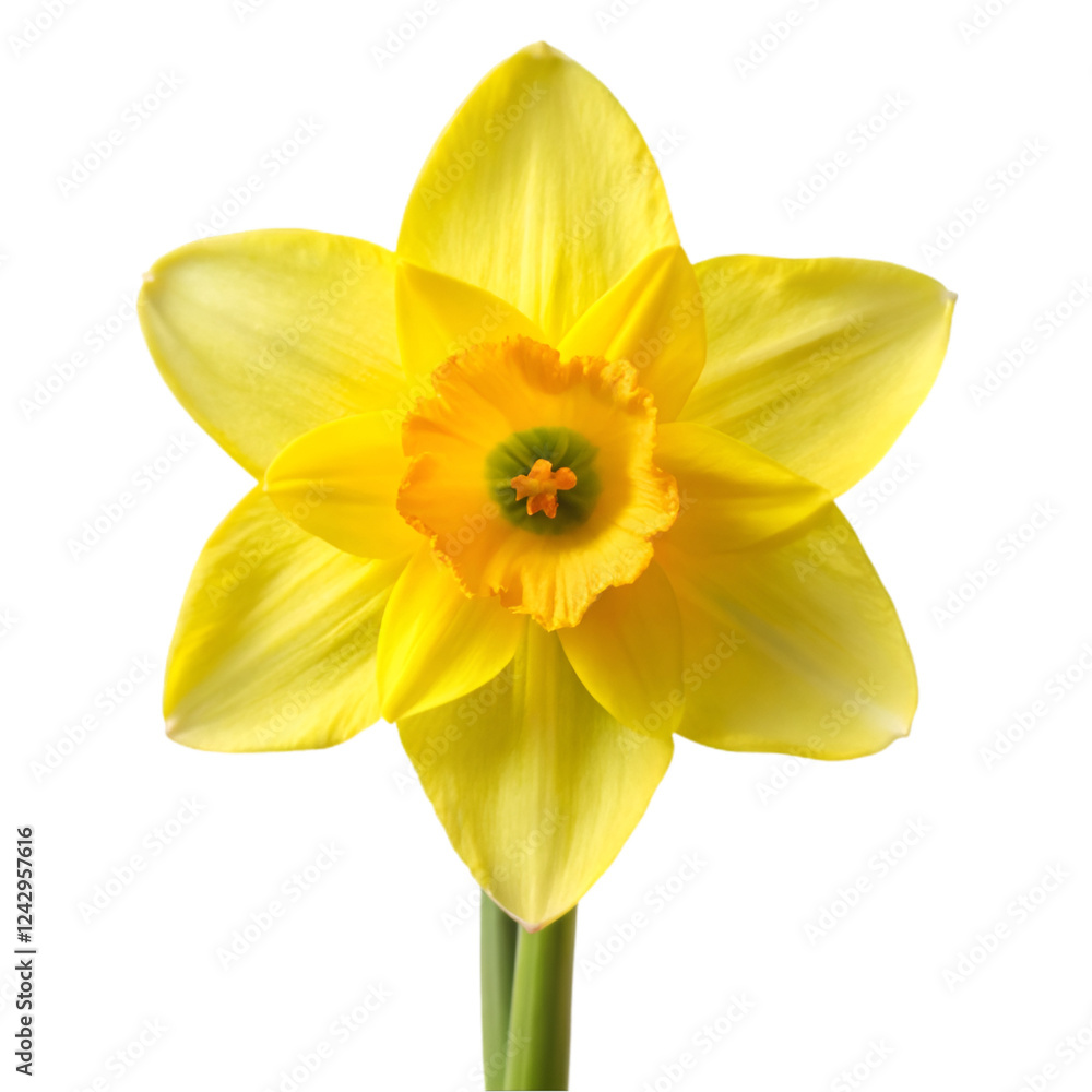Fototapeta premium Daffodil isolated on transparent background