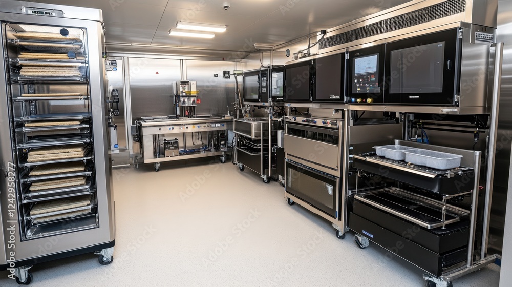 Fully automated food processing machinery used for producing and packaging high-demand food products Fully automated food processing machinery used for producing and packaging high-demand food products