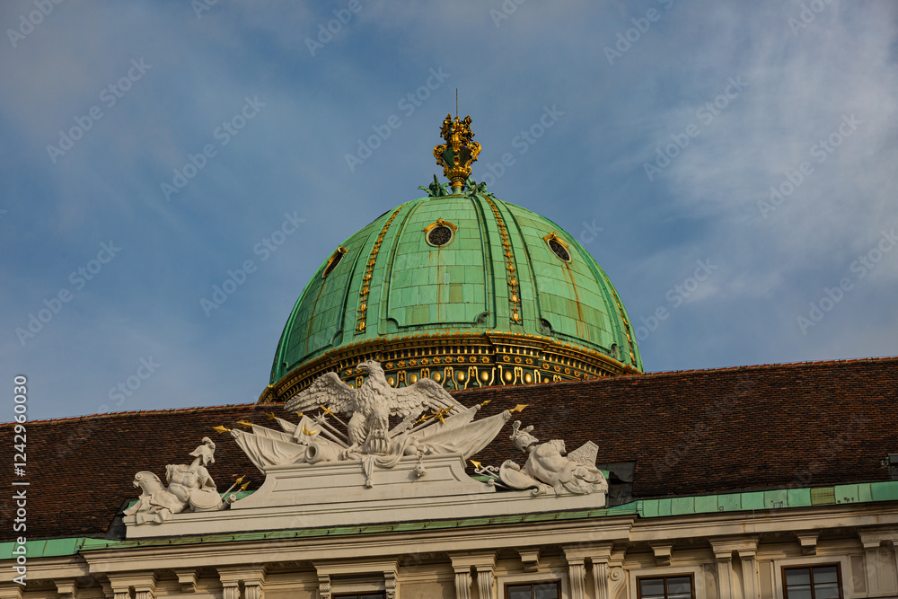 Details from exterior of Sisi museum, Vienna