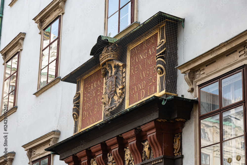 Details from exterior of Sisi museum, Vienna