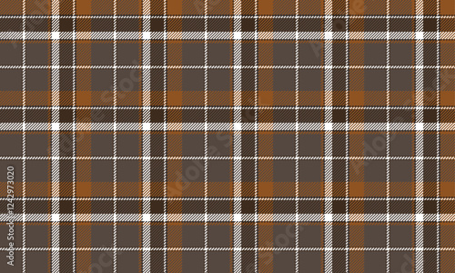 Seamless plaid pattern, brown, orange, and white, for designing clothes, skirts, and pants, with good compatibility for creating unique fashion clothes.