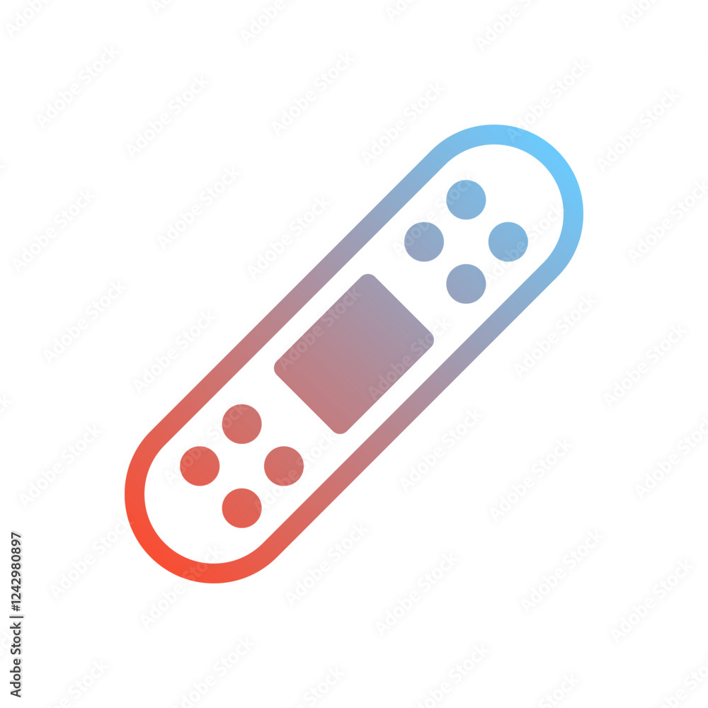 Gradient Bandage Icon for Medical Applications Gradient Bandage Icon for Medical Applications