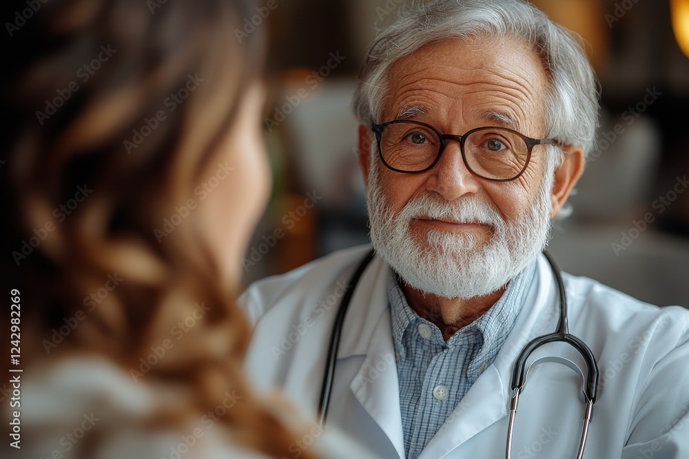 A friendly therapist counseling a patient. Generative AI A friendly therapist counseling a patient. Generative AI