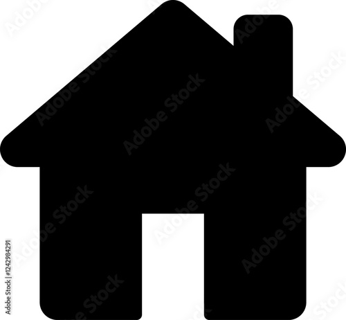 Vector home icon. House icon vector. House, real estate icon symbol trendy flat style icon for web site design, logo, app, UI or game design isolated on white background