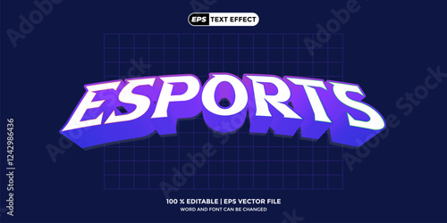 Futuristic Esports Text Style – Fully Editable & Layered