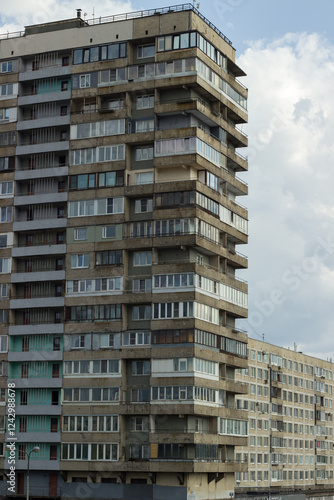 Soviet panel houses, brutalist architecture