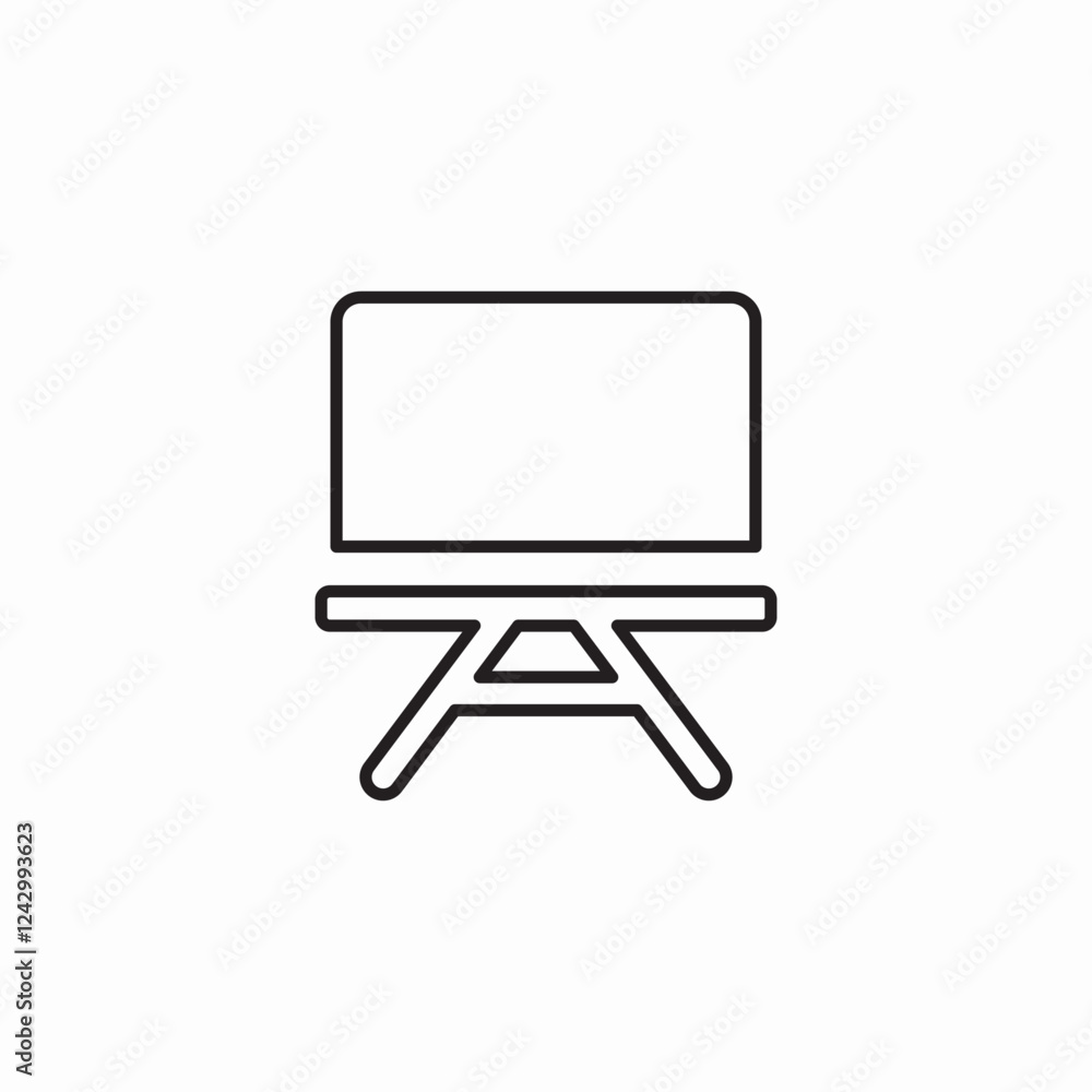 Television screen display icon vector sign Television screen display icon vector sign