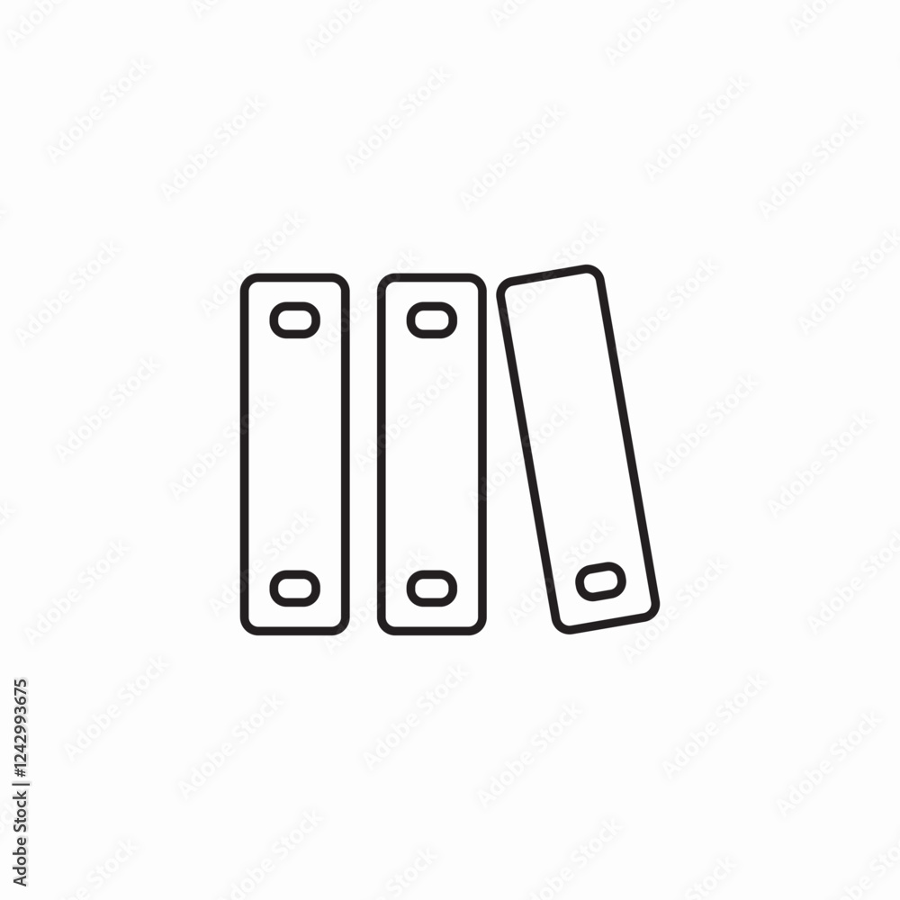 Office folders documents icon vector sign Office folders documents icon vector sign