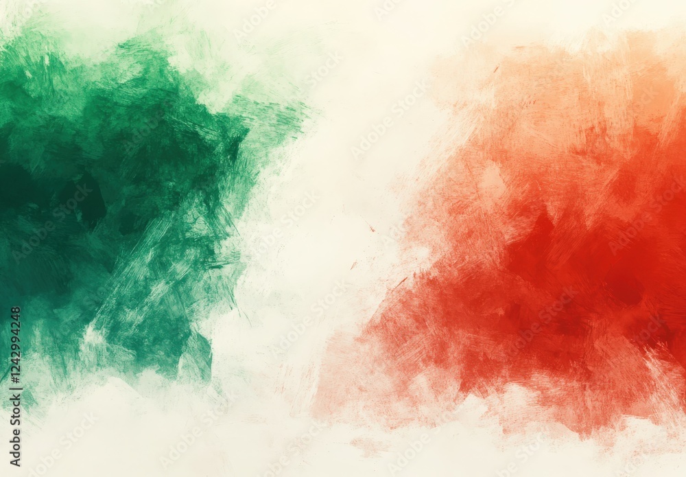 Obraz premium A detailed closeup of an Italian flag waving gracefully in the wind