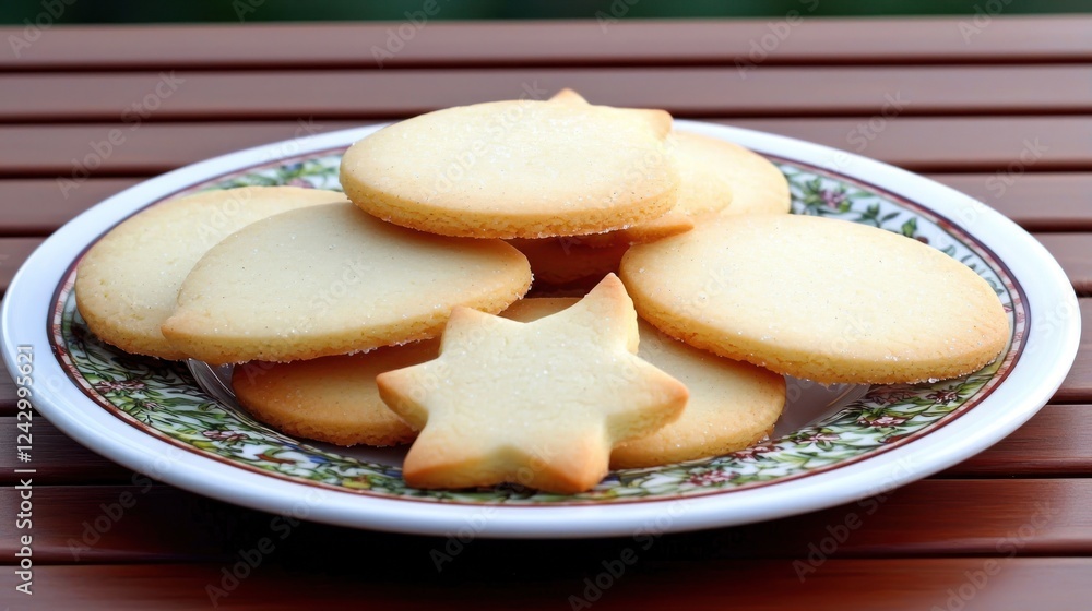 Assortment of Homemade Sugar Cookies on a Plate Assortment of Homemade Sugar Cookies on a Plate