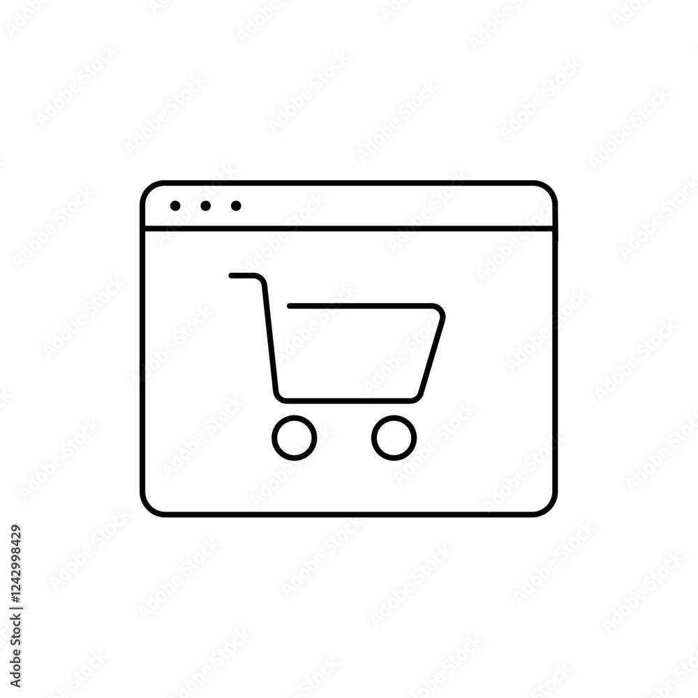 Online shop icon. E-commerce icon Online shop icon. E-commerce icon