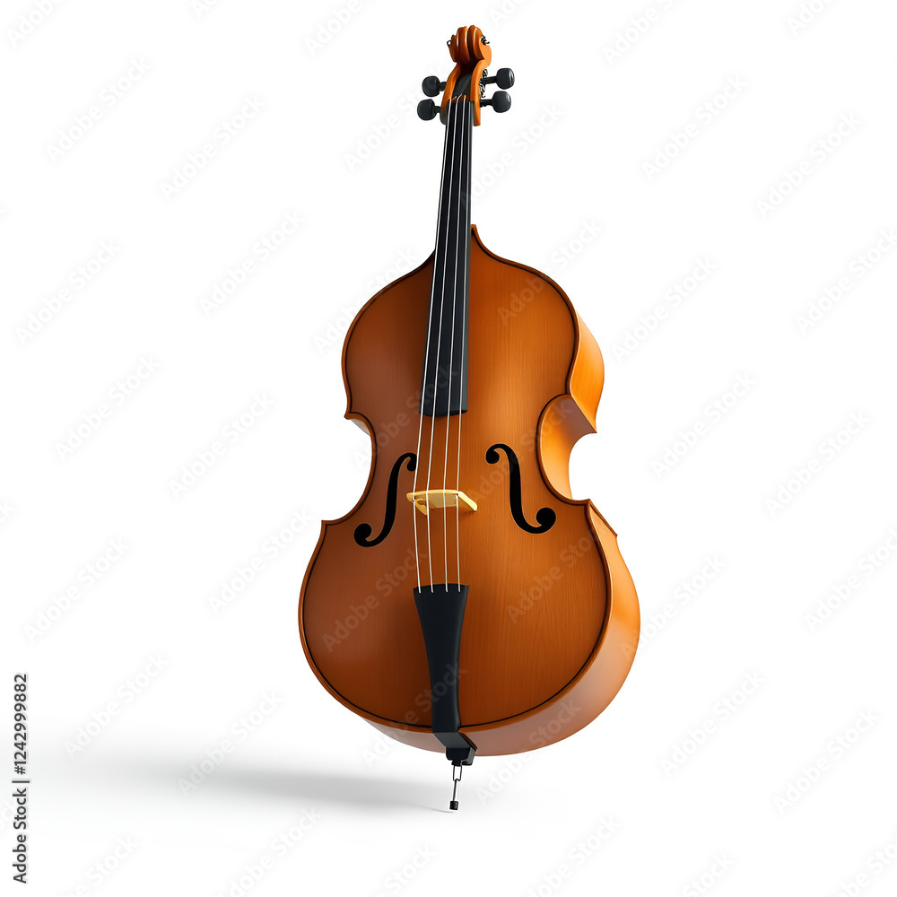 Obraz premium cello on white background