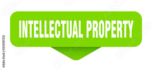 intellectual property sticker. intellectual property sign on transparent background