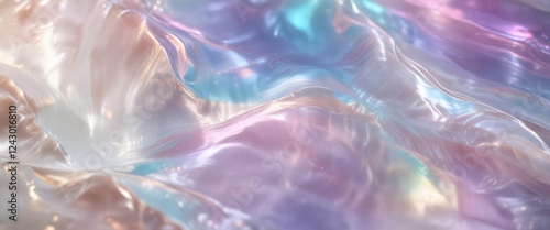 Soft luminescent glowing iridescent mother of pearl background, pearlescent finish, otherworldly glow , iridescent colors