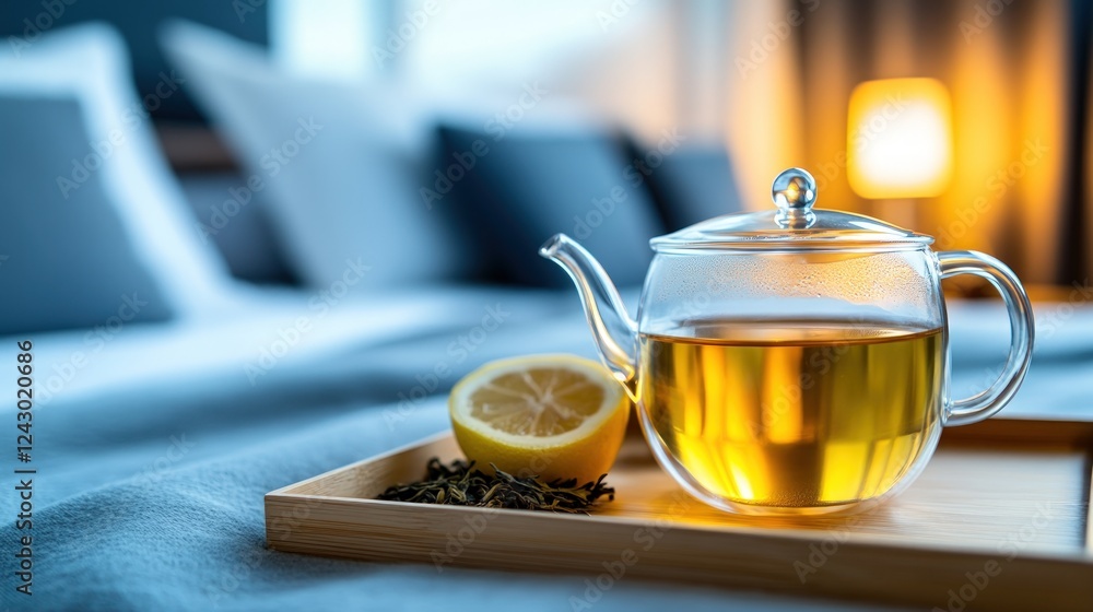 Relaxing Tea Time in Bed: A Serene Moment of Calm and Comfort Relaxing Tea Time in Bed: A Serene Moment of Calm and Comfort