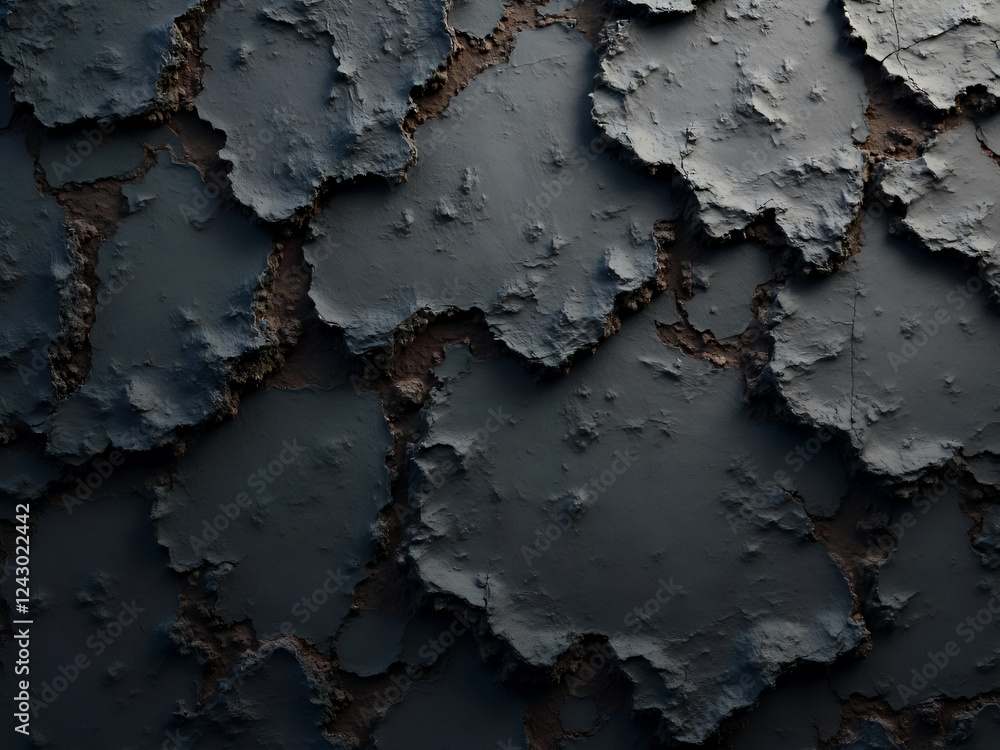 Obraz premium Abstract Cracked Paint Texture for Creative Backgrounds and Design Elements