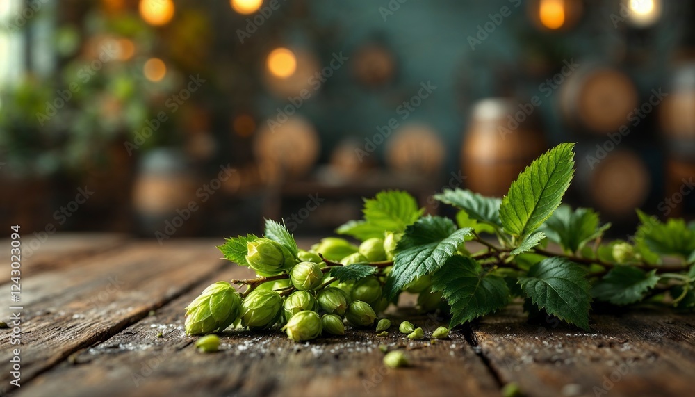 Fresh green hops
Fresh green hops