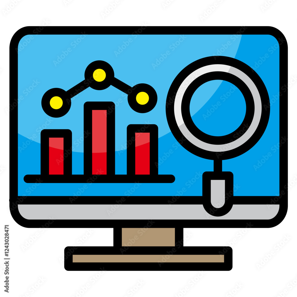Business Analytics Icon Element For Design Business Analytics Icon Element For Design
