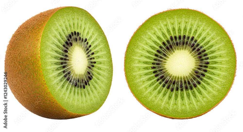 Fototapeta premium Juicy Kiwi Fruit Halves