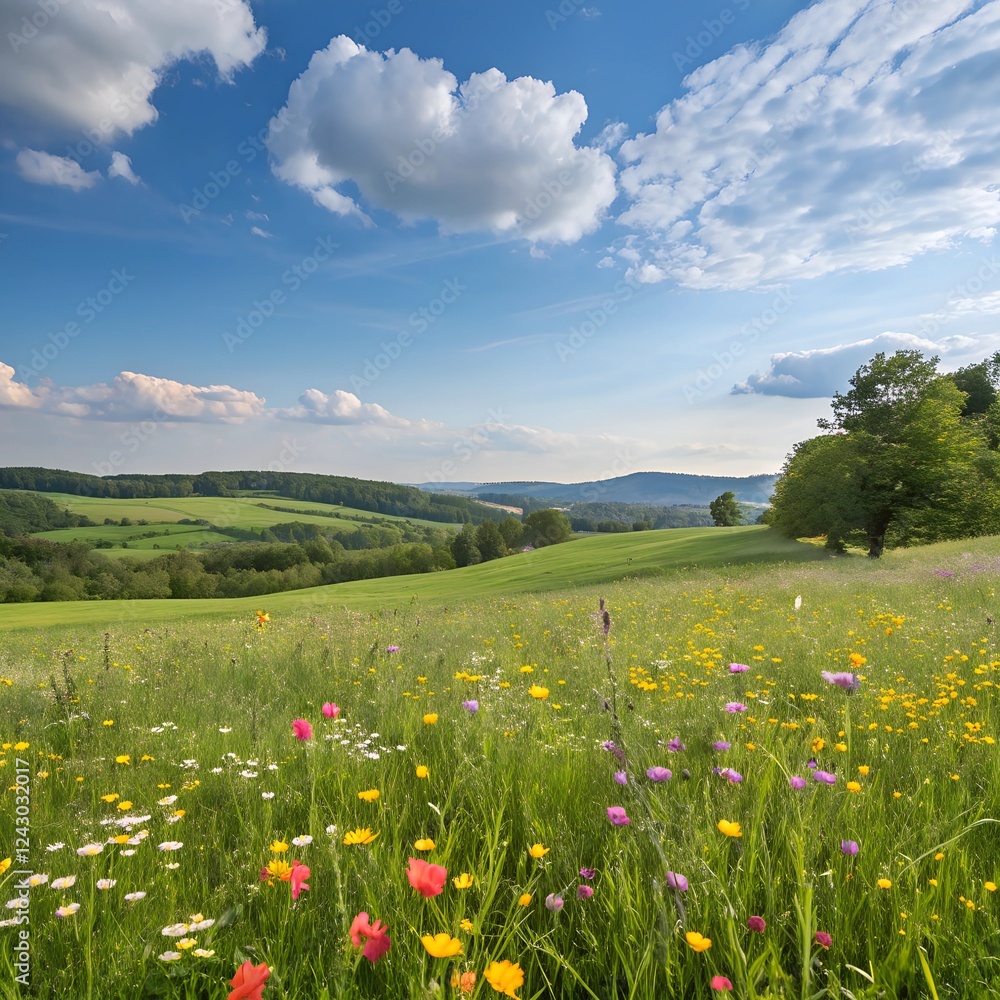Fototapeta premium meadow with flowers