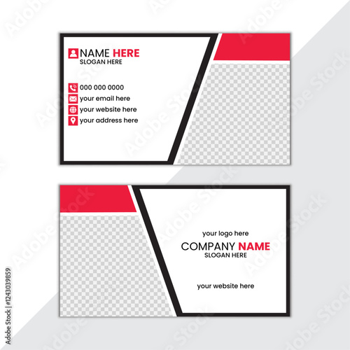 modern stylish creative corporate business card design, with professional mode design