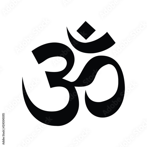Om Hindu symbol. Aum icon of Hinduism.