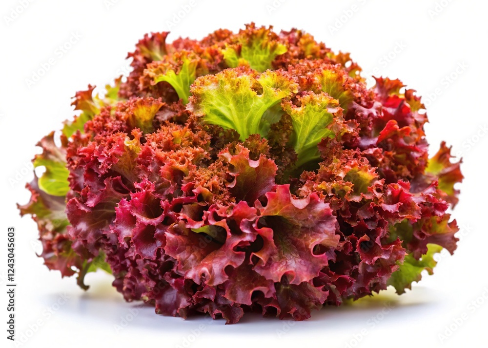 Lollo Rosso Coral Lettuce Salad Head Pictures in Sharp, Bright Colors Lollo Rosso Coral Lettuce Salad Head Pictures in Sharp, Bright Colors
