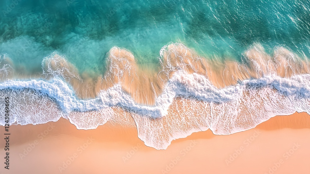 Obraz premium Paradise Beach with turquoise water and a clear blue sky
