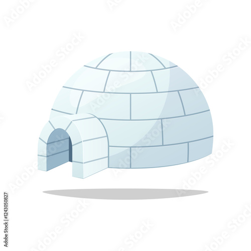 WebIce igloo vector isolated on white background.