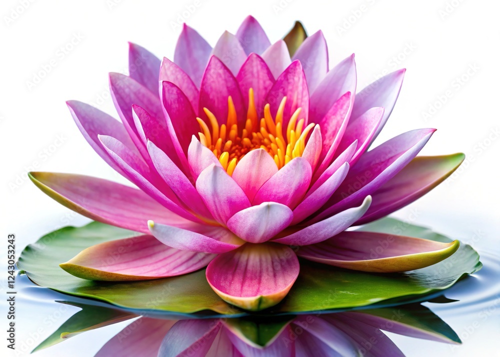 Water Lily Isolated on White Water Lily Isolated on White