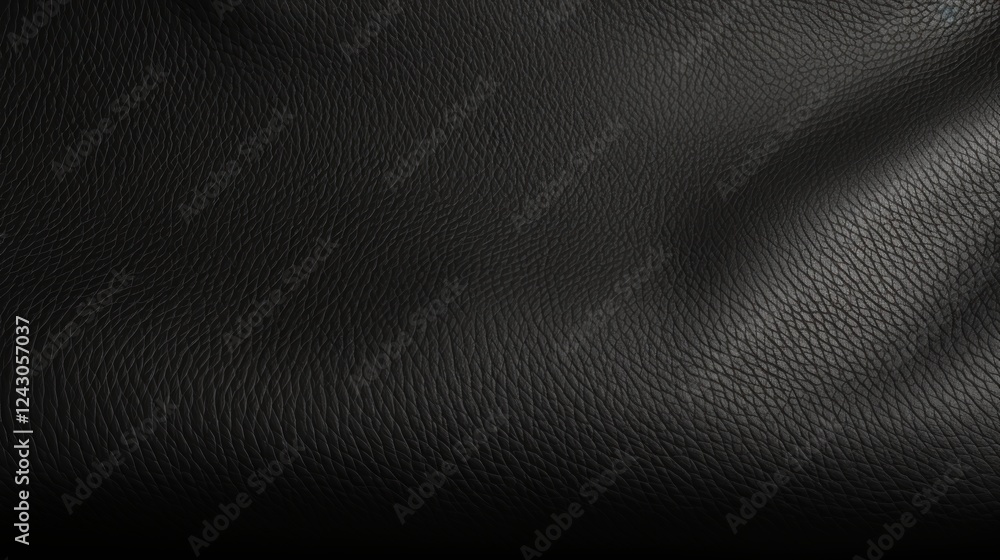 Deep Black Texture of Genuine Leather with Luxurious Appearance Ideal for Fashion, Interior Design, and Creative Projects Deep Black Texture of Genuine Leather with Luxurious Appearance Ideal for Fashion, Interior Design, and Creative Projects